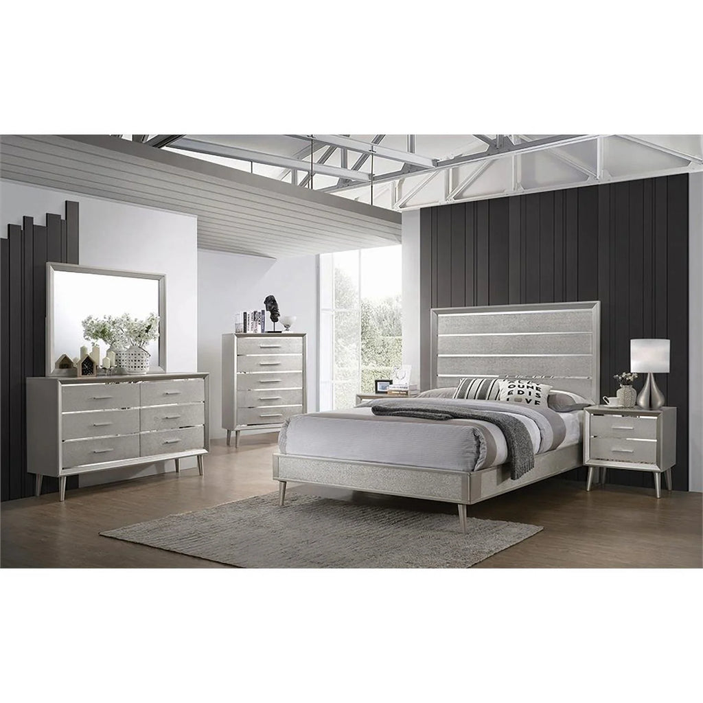 5 Piece Wood Queen Panel Bedroom Set C1617