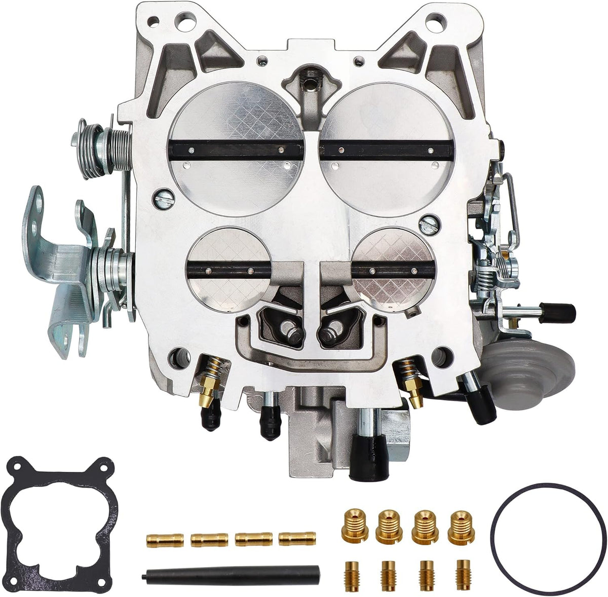 Carburetor 4 Barrel 750 CFM Manual Choke with Gaskets Plugs Jets L6557