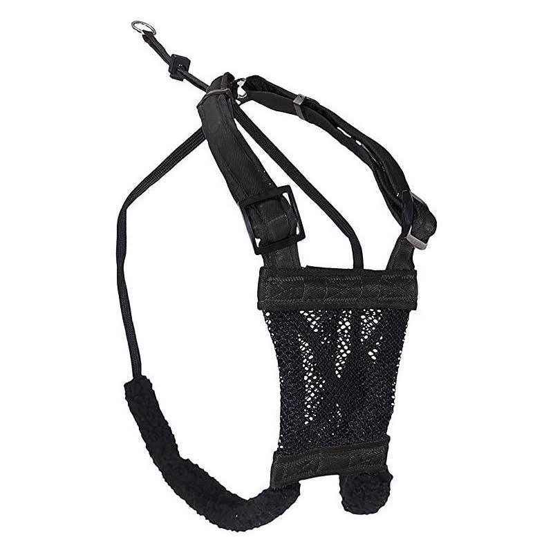 Medium Black Anti Pull Mesh Dog Harness K328423