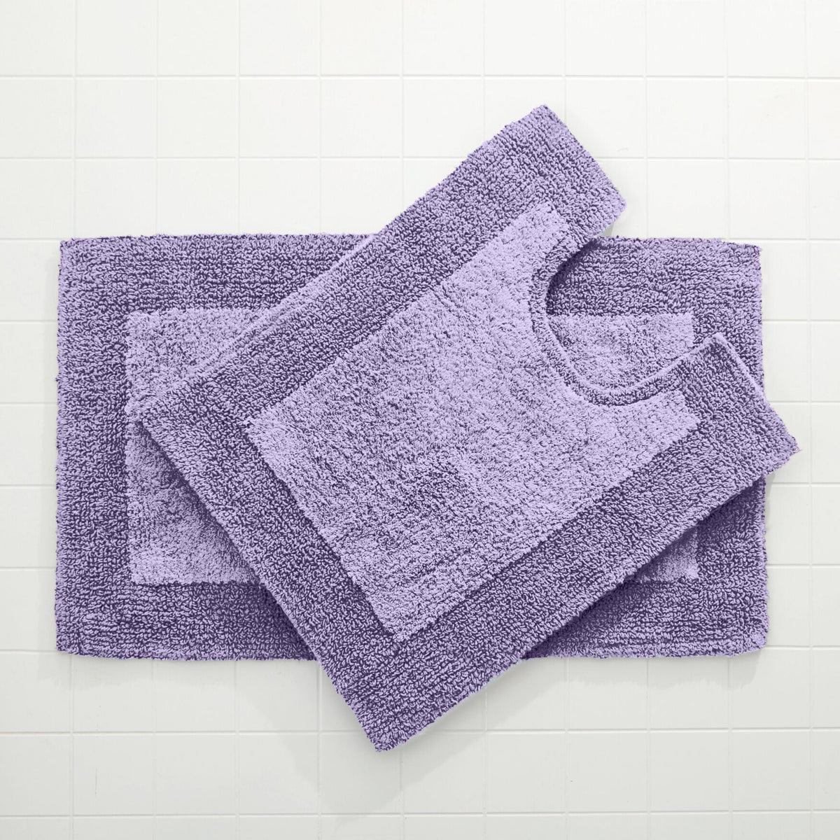 2 Piece Bath Rug Set Lilac N841