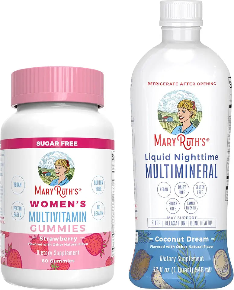 Strawberry Multivitamin Gummies & Coconut Liquid Multimineral T622
