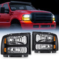 Chrome Housing Clear Lens Headlight Assembly O111