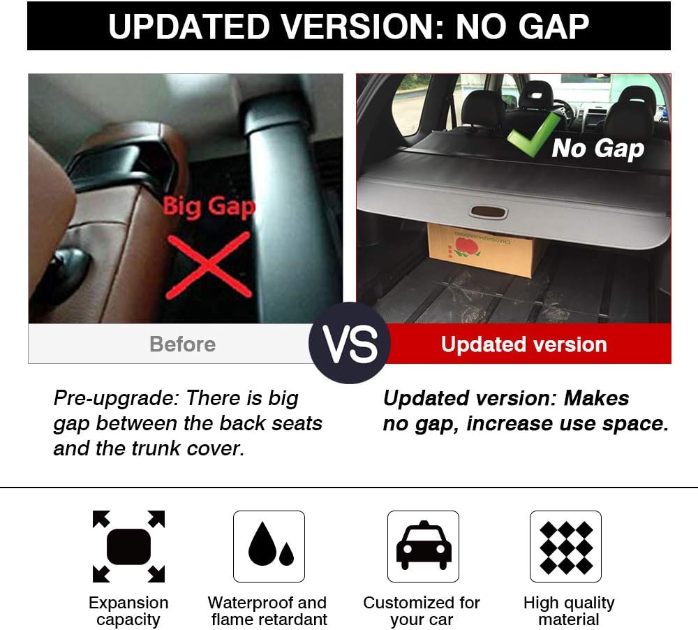 Cargo Cover Black Pack of 2 Y5674