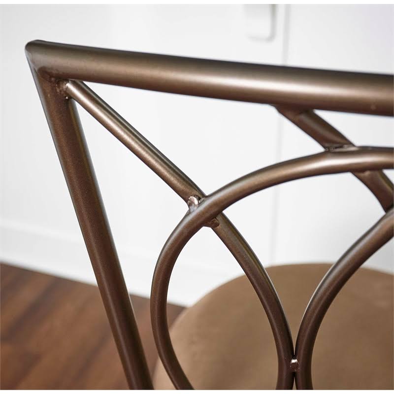 Bronze Metal Counter Stool V2486