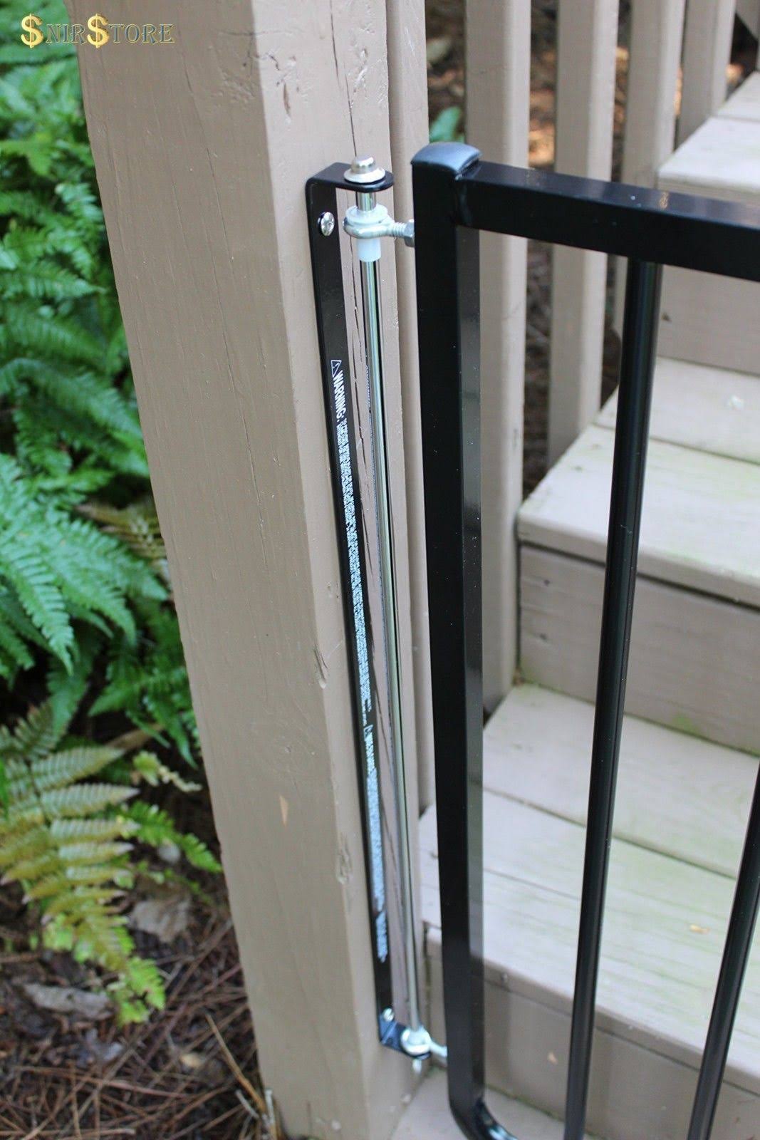 Black Stairway Safety Gate P400