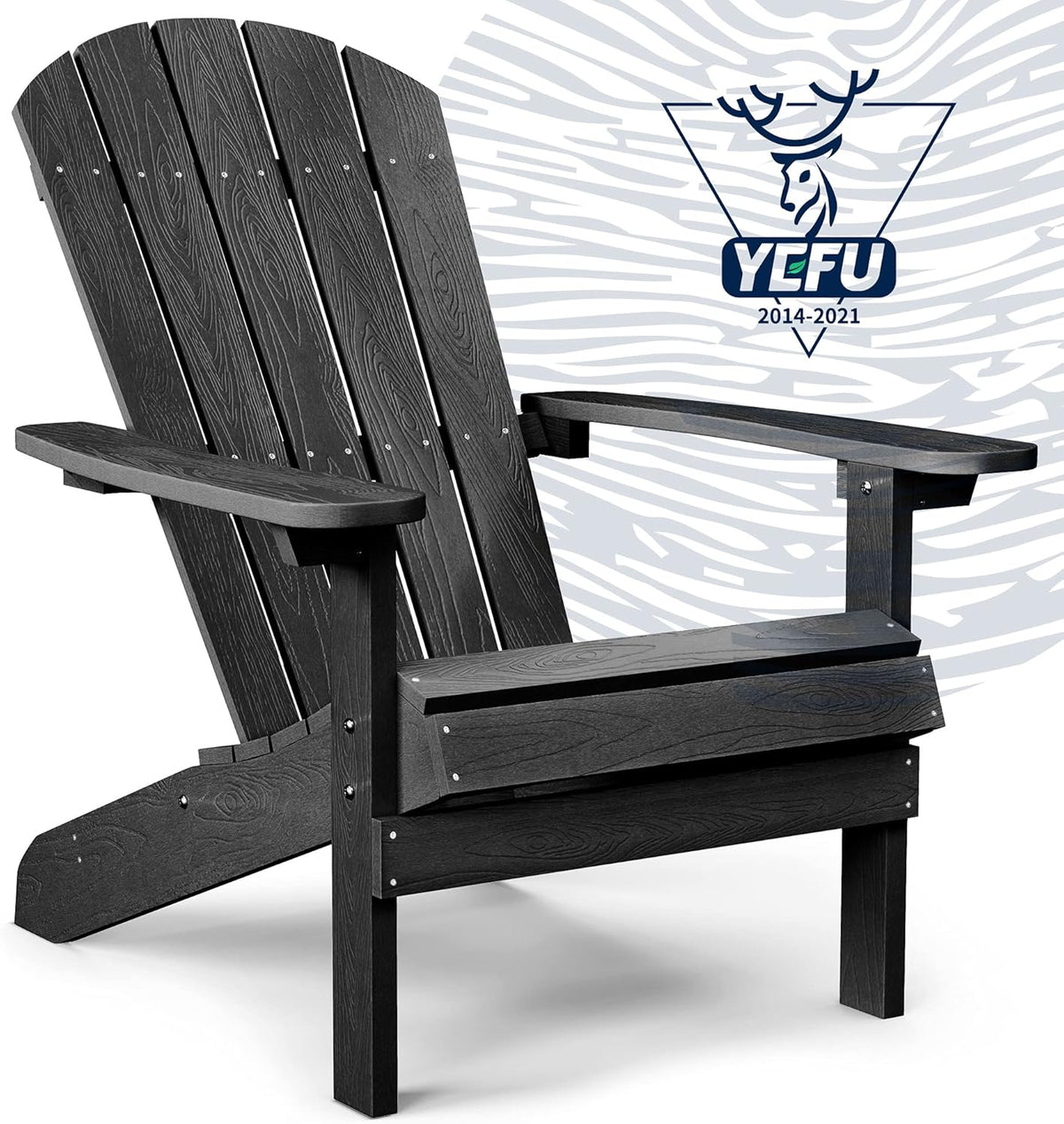 Blue Plastic Adirondack Chair O466