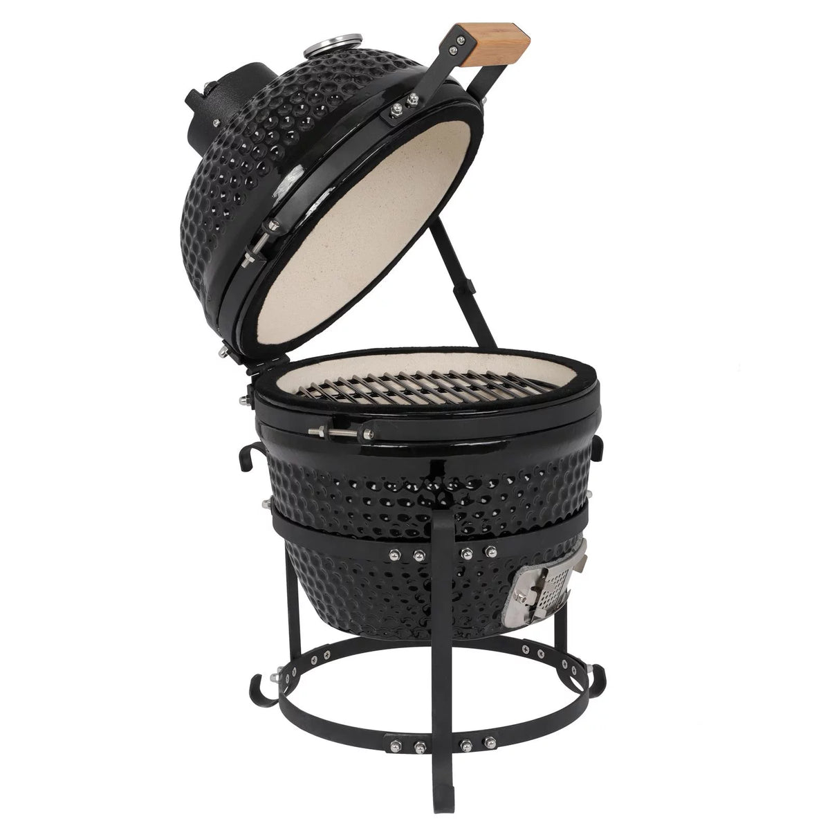 13in Black Ceramic Charcoal BBQ Grill X13648