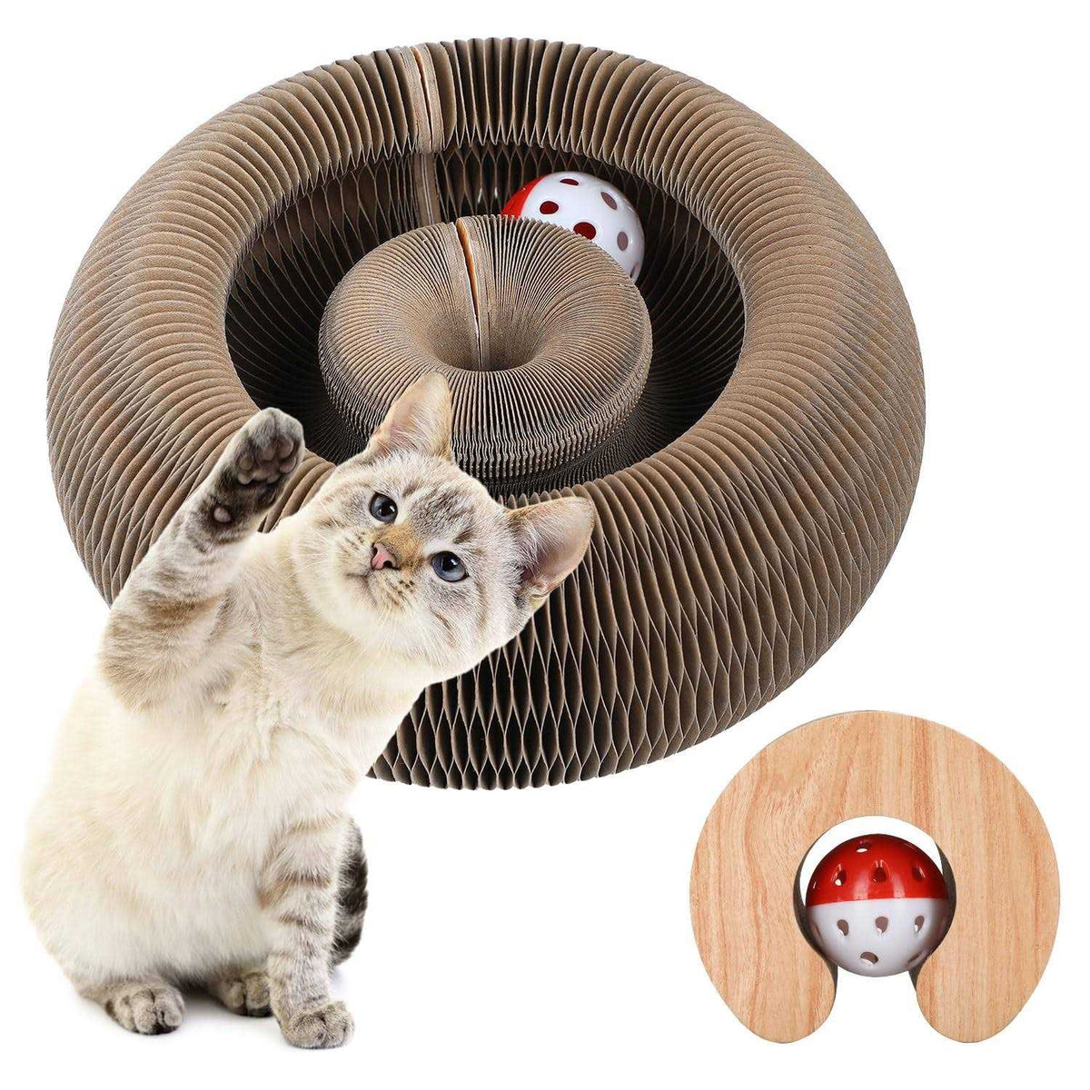 Magic Cats Scratching Board Interactive Scratch Pad Scratcher with Ball O124