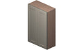 2 Doors 2 Shelves Wall Cabinet High-Density Fiberboard L50032