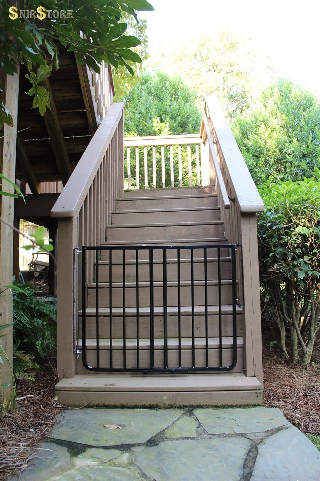 Black Stairway Safety Gate P400
