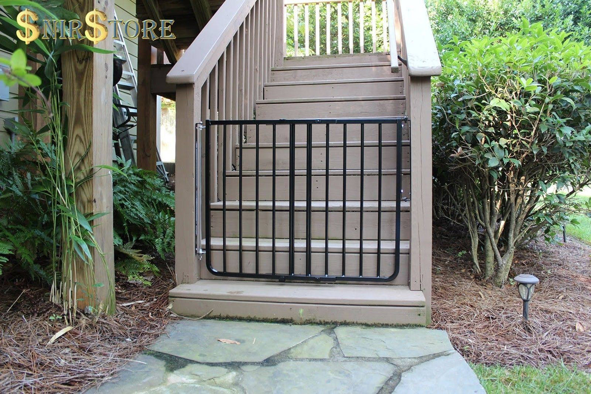 Black Stairway Safety Gate P400