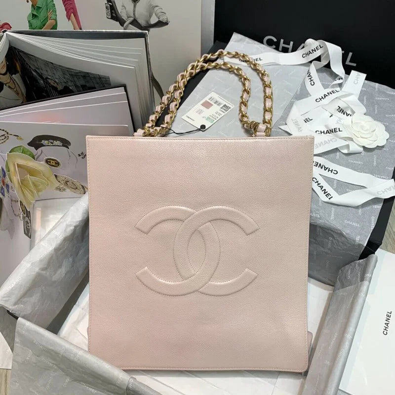 Shiny Aged Calfskin Shopping Bag Q12182