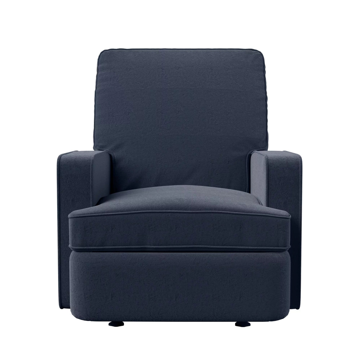 Navy Chenille Rocker Recliner Chair Q64811