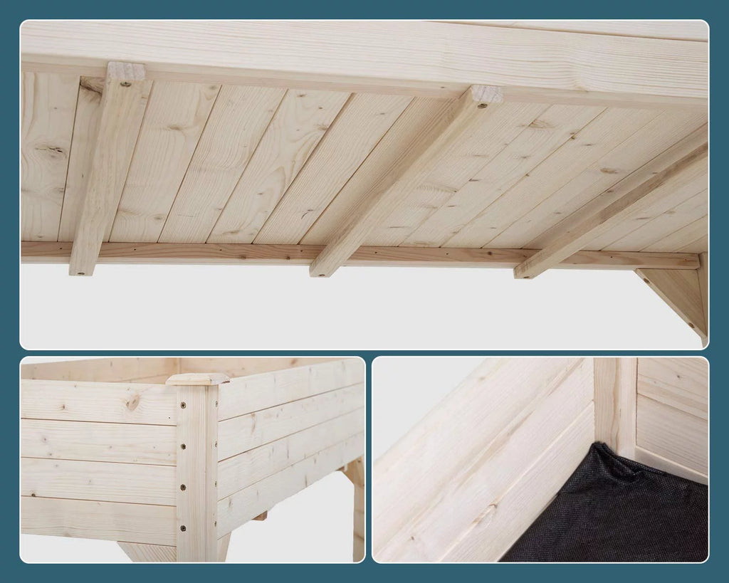 48x24x30in Elevated Wood Planter Garden Bed Z656