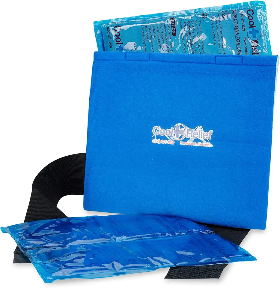 Soft Gel Hip Ice Wrap & Reusable Ice Pack Bundle C874355