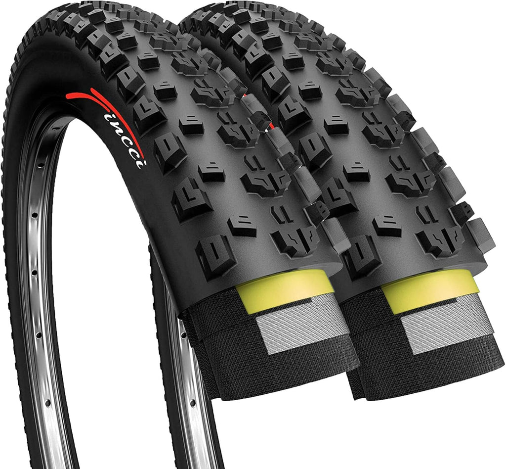 Pair 27.5 x 2.25 Inch Foldable 60 TPI All Mountain Enduro Tires with Nylon Protection X9301