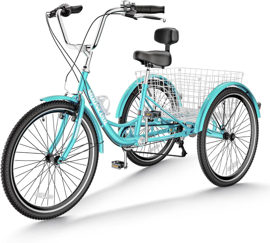 20/24/26 inch 7 Speed Adult Tricycle with Basket Z612