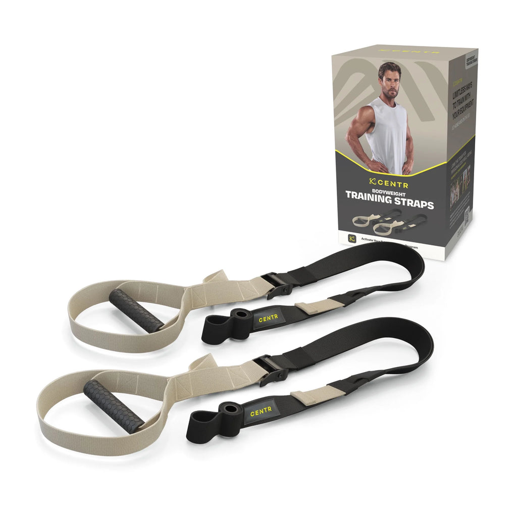 Bodyweight Training Straps with Door Anchors, Sand Brown, 2-Pack M154118
