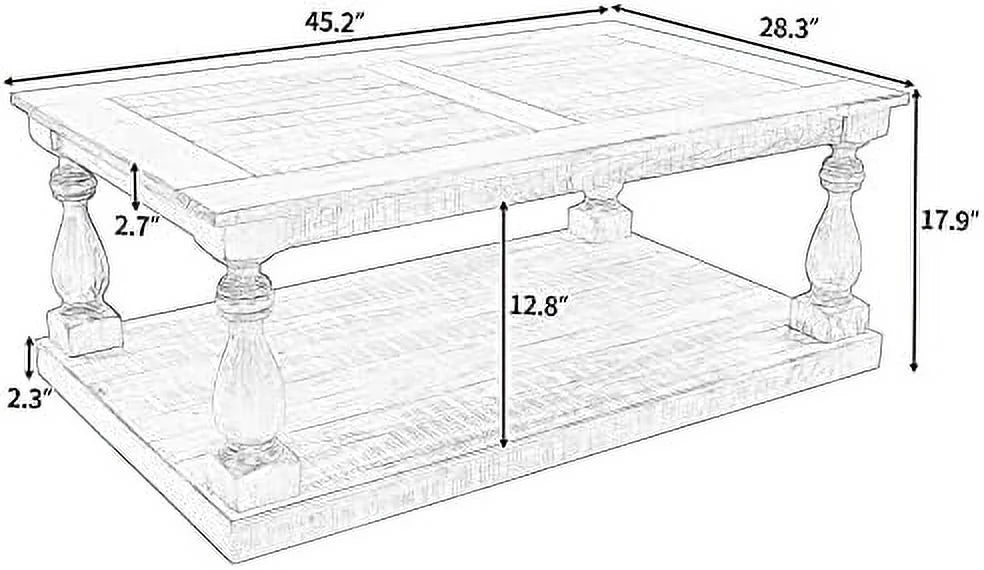 Black Wooden Coffee Table E296313