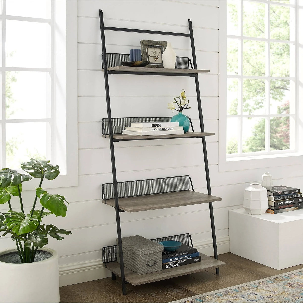 Industrial Ladder Bookshelf Z9124