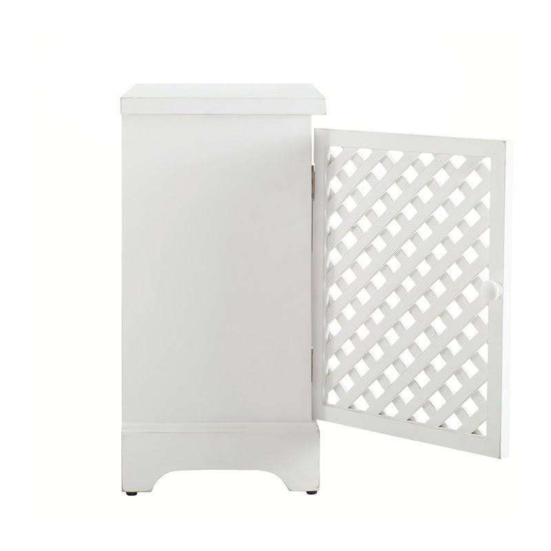White Wood Door Cabinet X585834