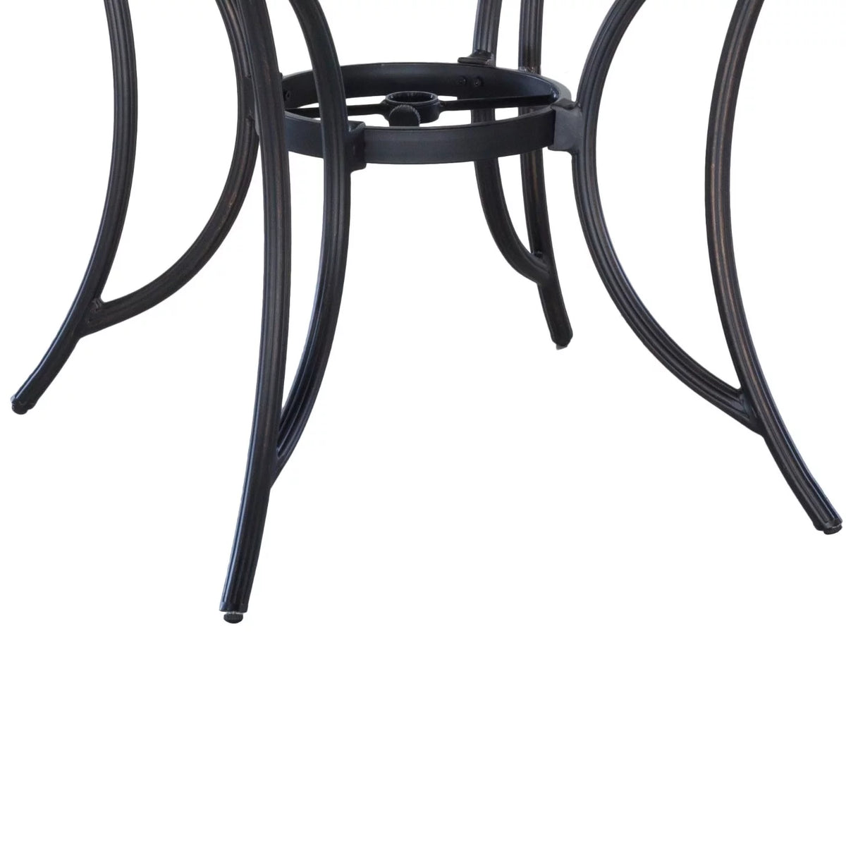 48 in Round Cast Aluminum Outdoor Dining Table T963