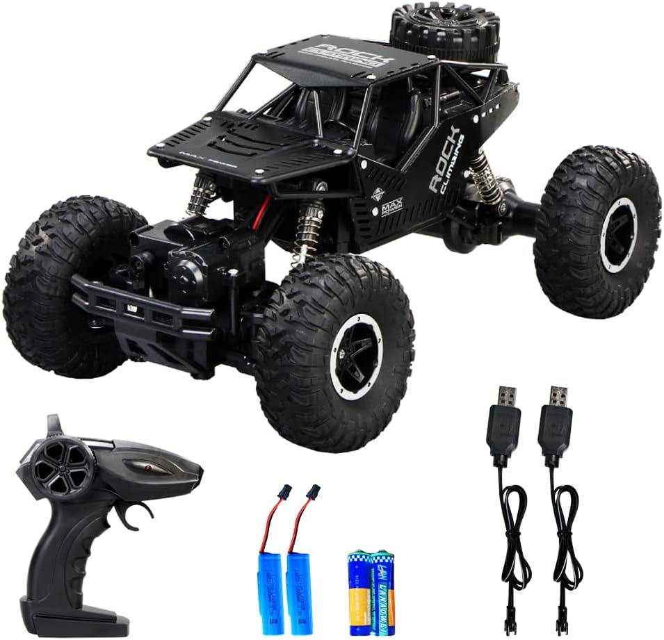 1:16 Scale 4WD 2.4 GHz Remote Control Car with 2 Rechargeable Batteries (Blue) N486998