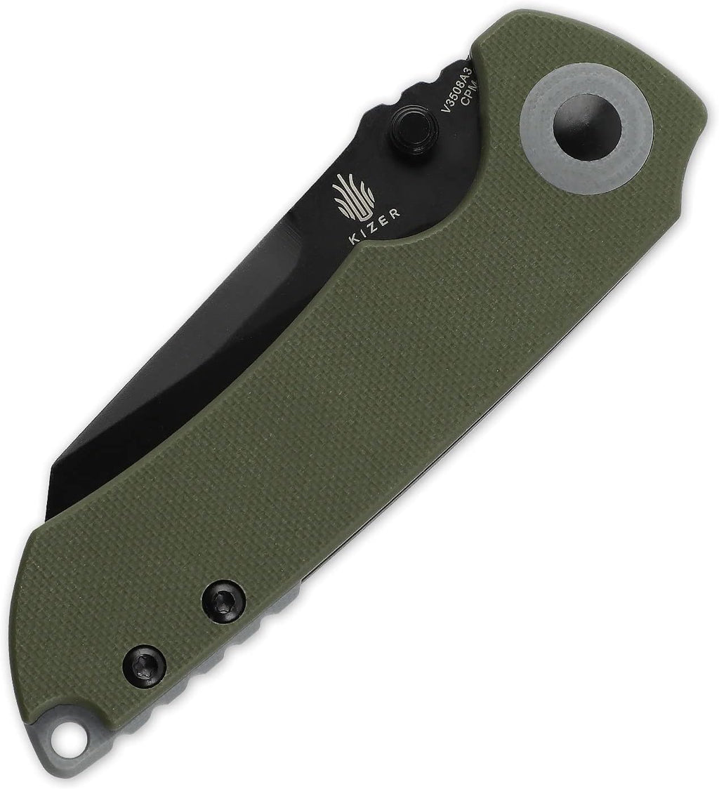 Pocket Knife with 2.98 Inches CPM-3V Wharncliff Blade, G10 Handle Y363