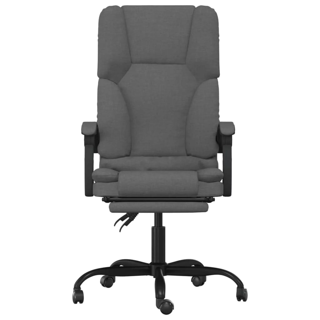 Dark Gray Fabric Massage Reclining Office Chair Z65539