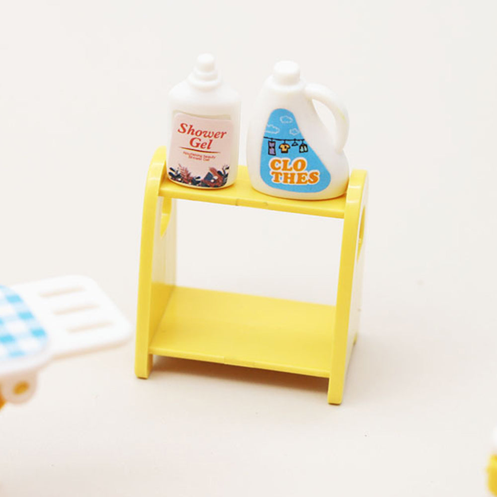 1:12 Mini Dollhouse Washing Machine Vacuum Cleaner Laundry Room Set Play Toys B472