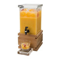Clear Rectangle Beverage Dispenser - 1 Gallon P62294