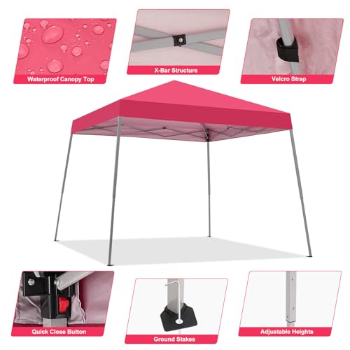 10X10 FT Pop Up Canopy Tent with Carrying Bag Y89945