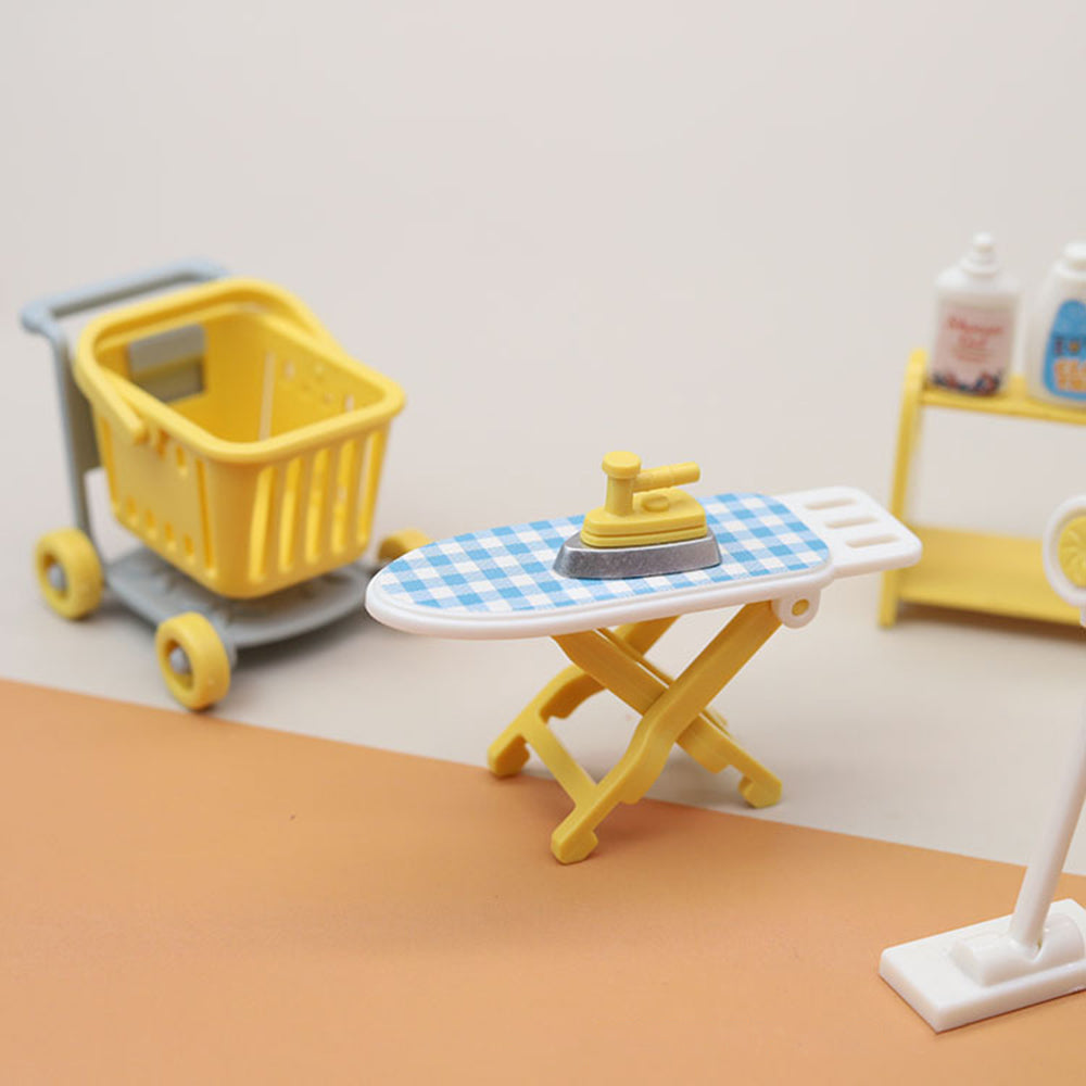1:12 Mini Dollhouse Washing Machine Vacuum Cleaner Laundry Room Set Play Toys B472
