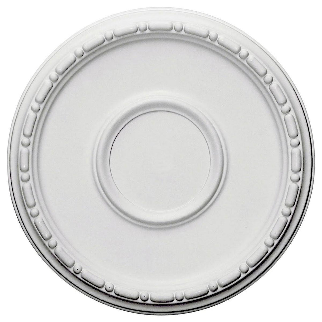 16 1/2x22OD x 1 1/2x22P Ceiling Medallion Hand-Painted Black Pear R988456