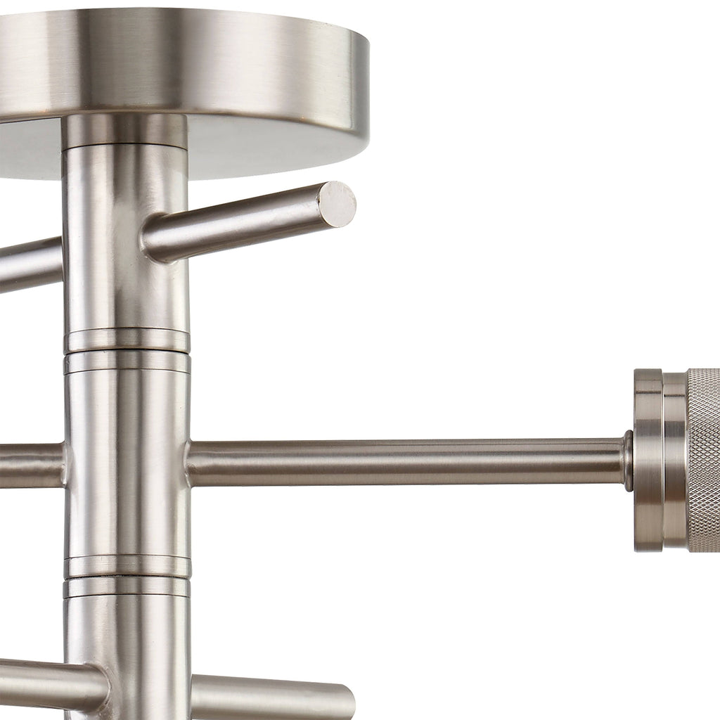 Satin Nickel 3 Light Semi-Flush Mount K152