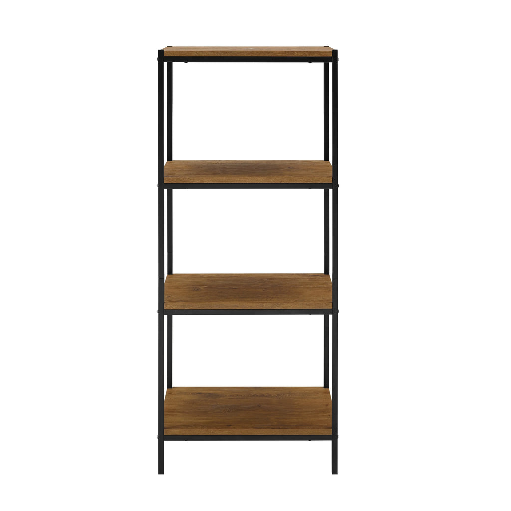 4 Tier Rustic Industrial Bookshelf U643229