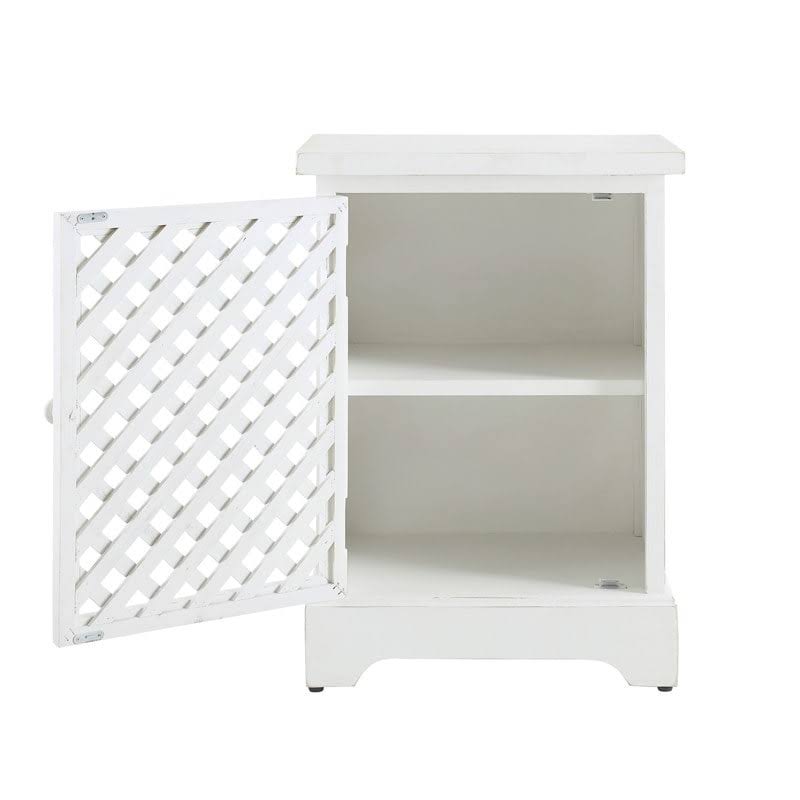 White Wood Door Cabinet X585834