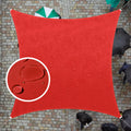9.5' x 9.5' Red Square Waterproof Sun Shade Sail D982