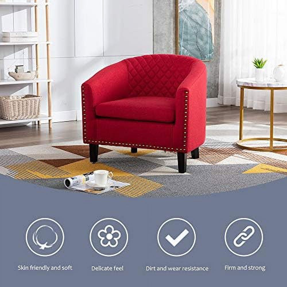 White Leather Upholstered Accent Arm Chair with Solid Wood Legs U1248