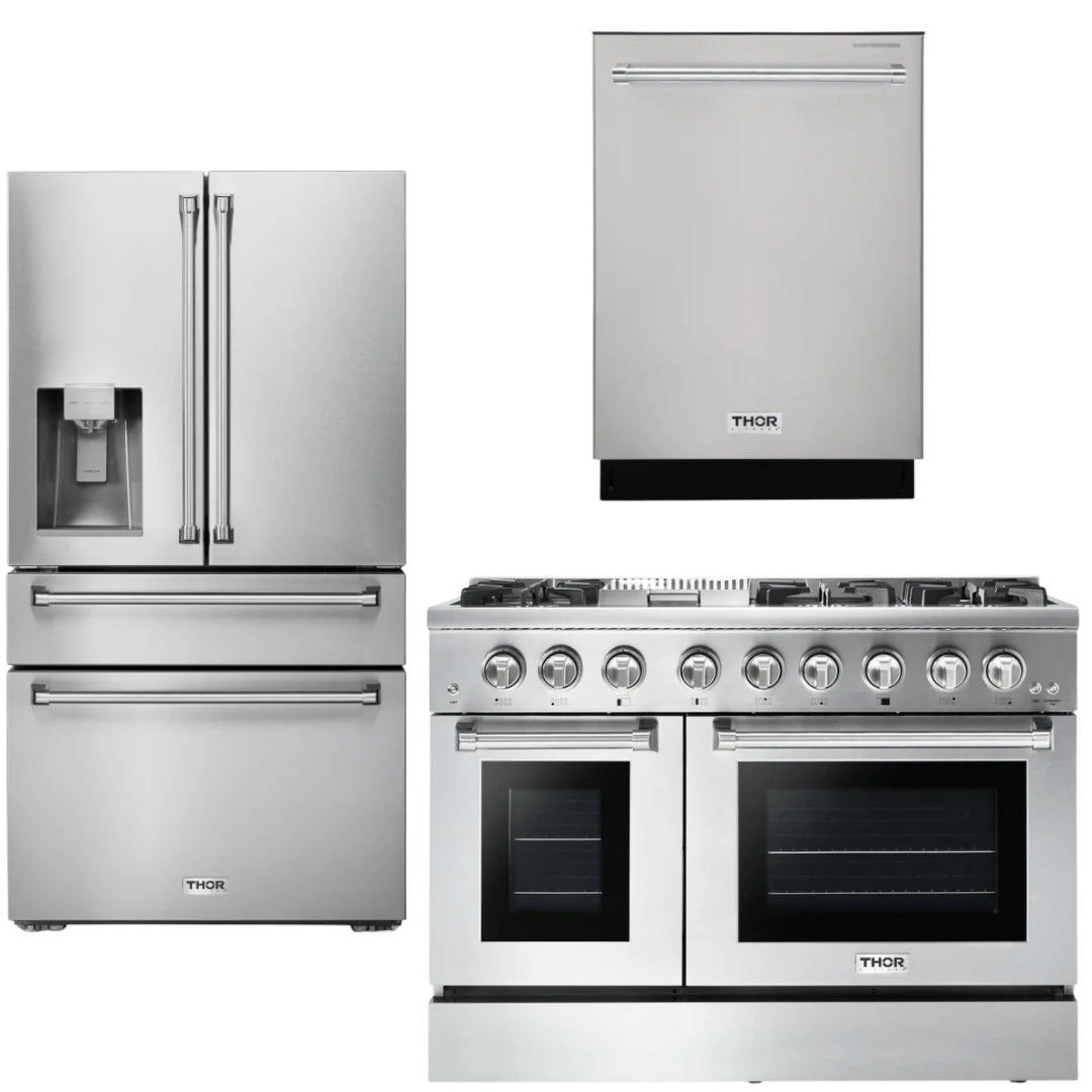 48 Propane Gas Burner Electric Oven Range Refrigerator Dishwasher Y860