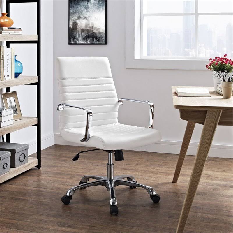 White Swivel Office Chair H84041