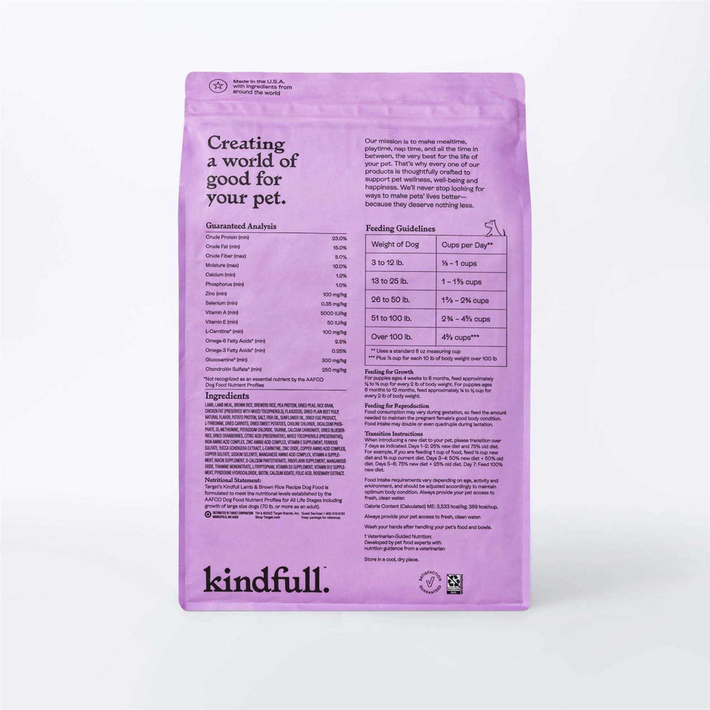 Lamb & Brown Rice Recipe Dry Dog Food T523