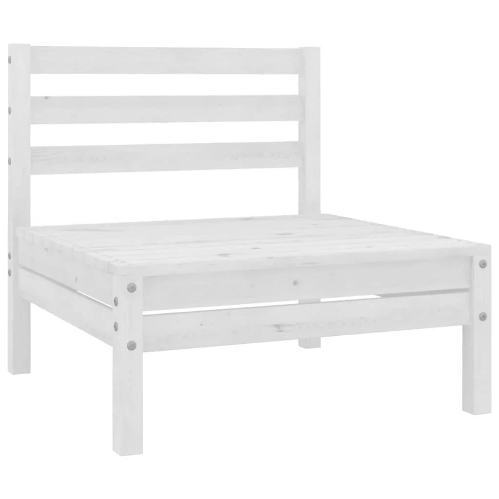 White Solid Pinewood Patio Sofa H2971