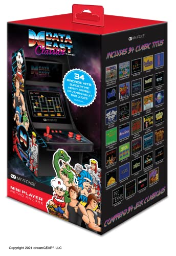 10 Inch Mini Arcade Machine with 34 Retro Games Q712