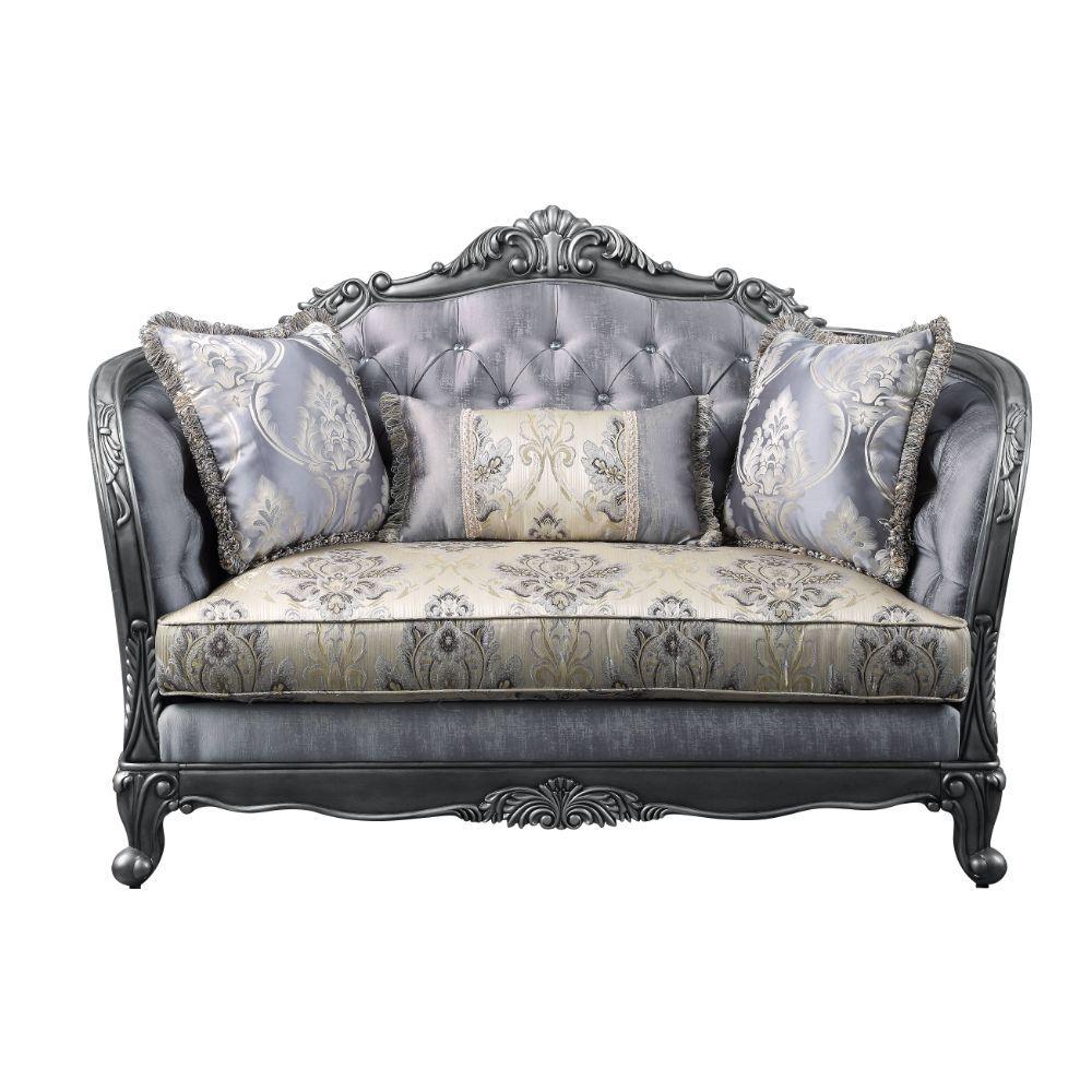 Lustrous Fabric Sofa Set 2 Pcs R295