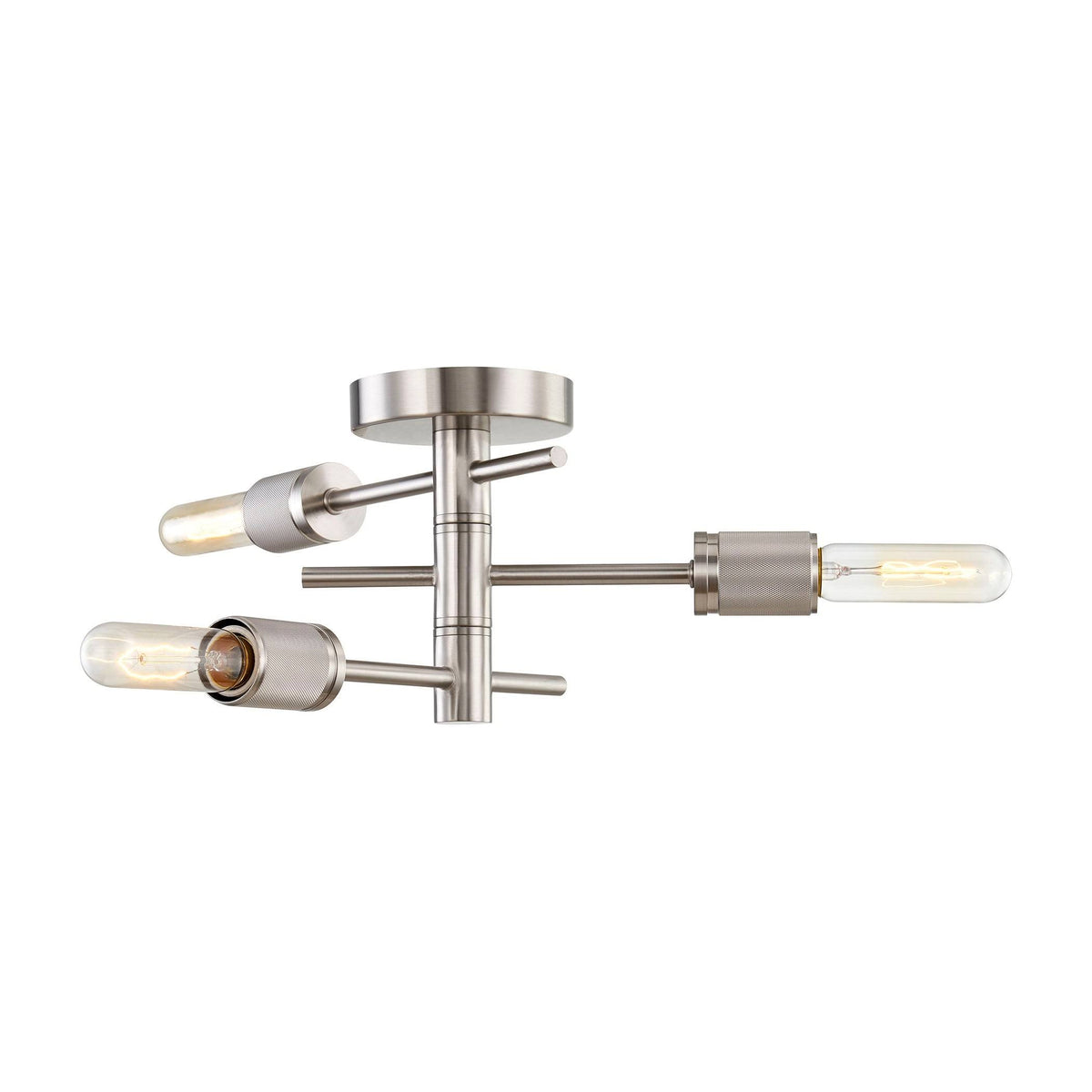Satin Nickel 3 Light Semi-Flush Mount K152