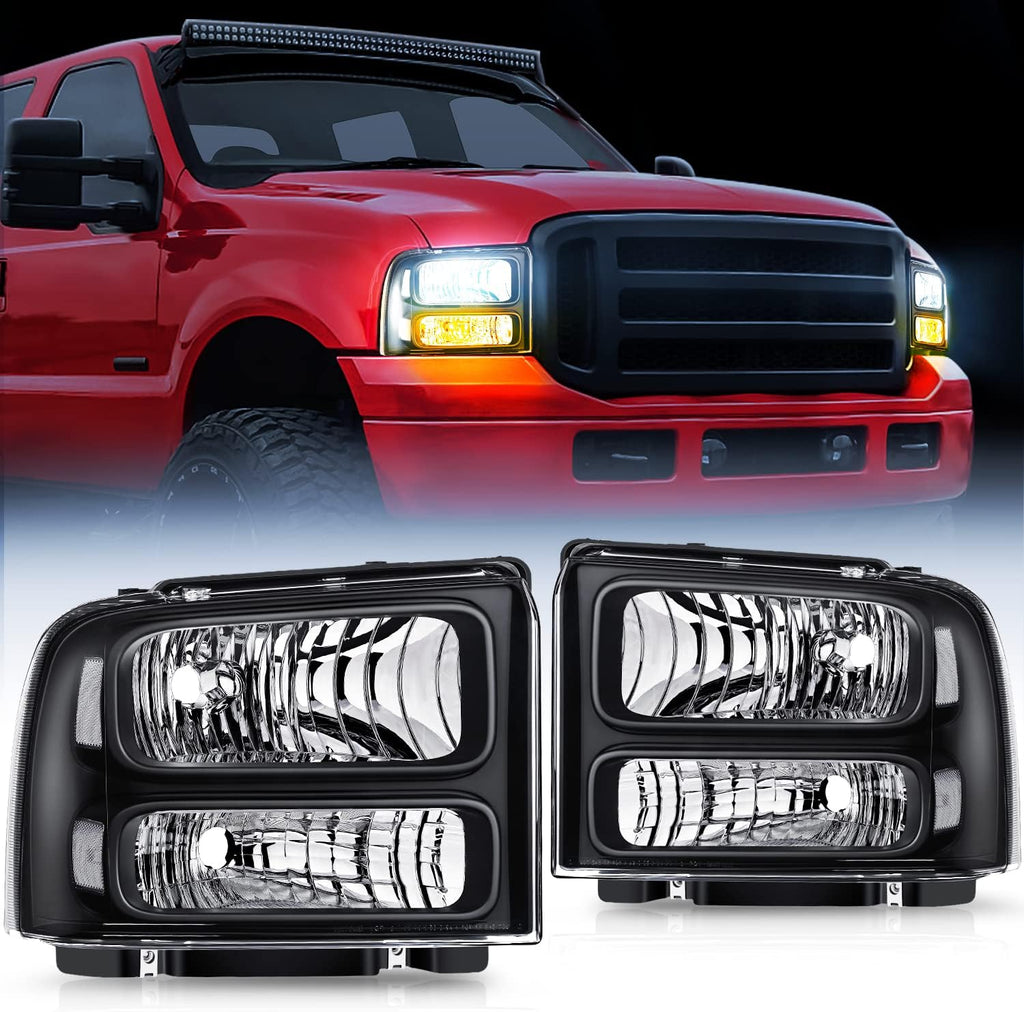 Chrome Housing Clear Lens Headlight Assembly O111
