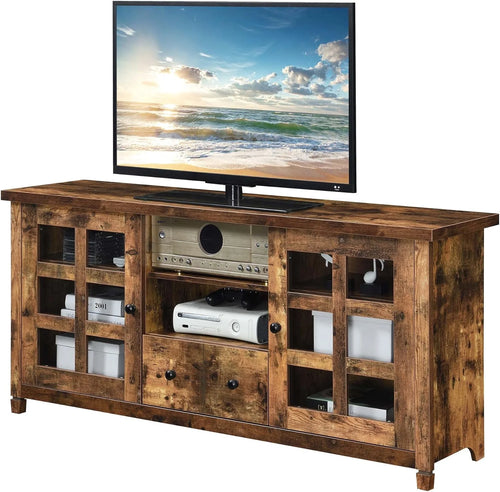 1 Drawer TV Stand With Storage Cabinets And Shelves V449581