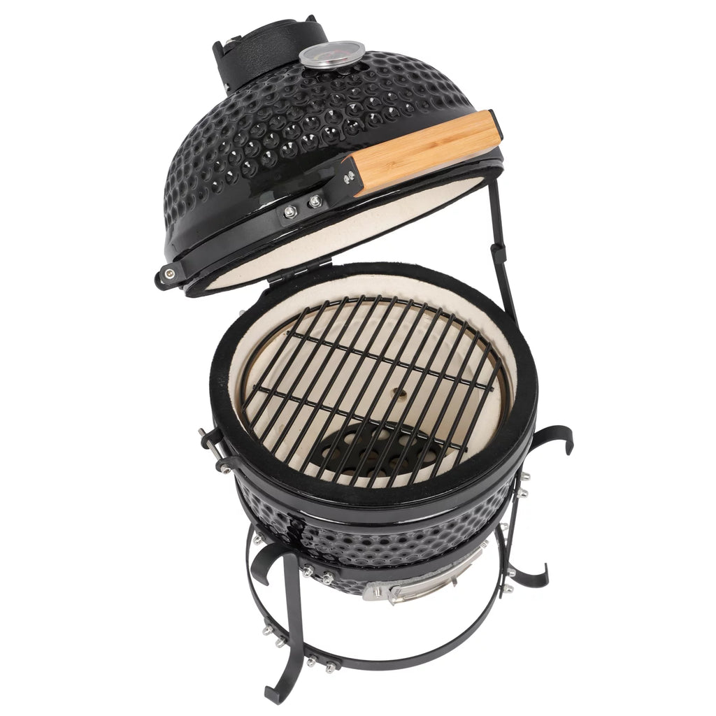 13in Black Ceramic Charcoal BBQ Grill X13648