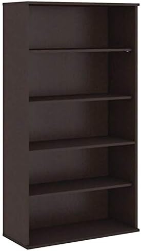 5 Shelf Bookcase in Mocha Cherry E9852